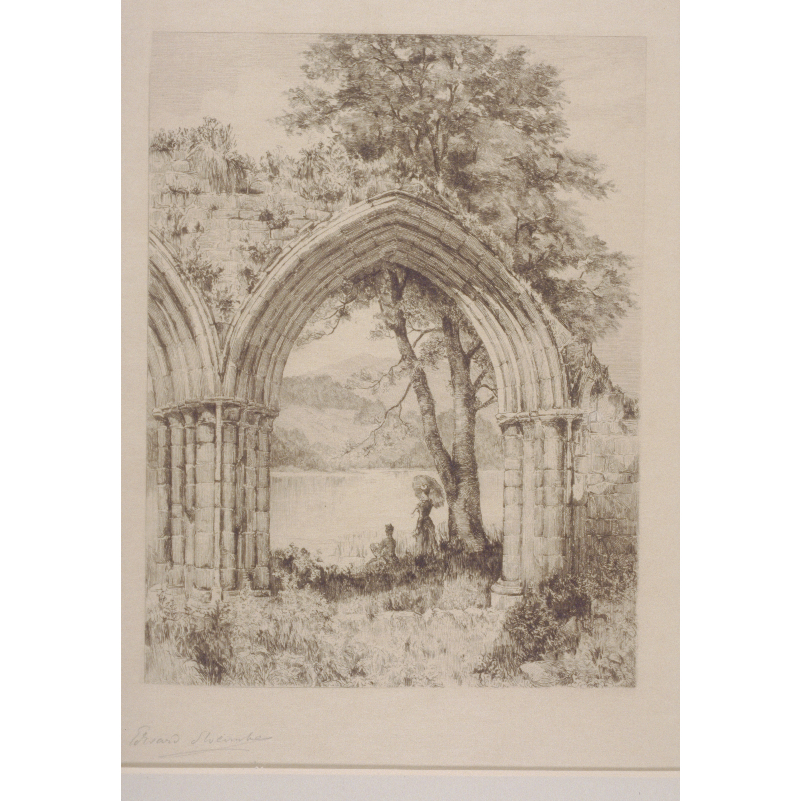The Forth: Lake of Menteith from Inchmahome Priory